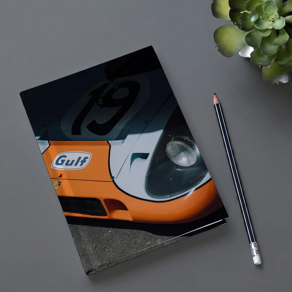 Porsche 917 Gulf Racing Livery Close Up – Notebooks
