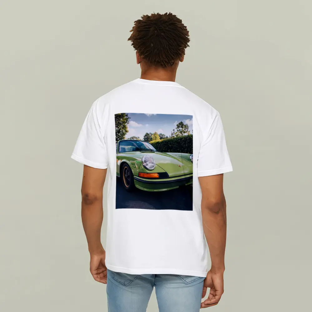 Porsche 911 Classic Green Car Parking Lot – T-Shirts