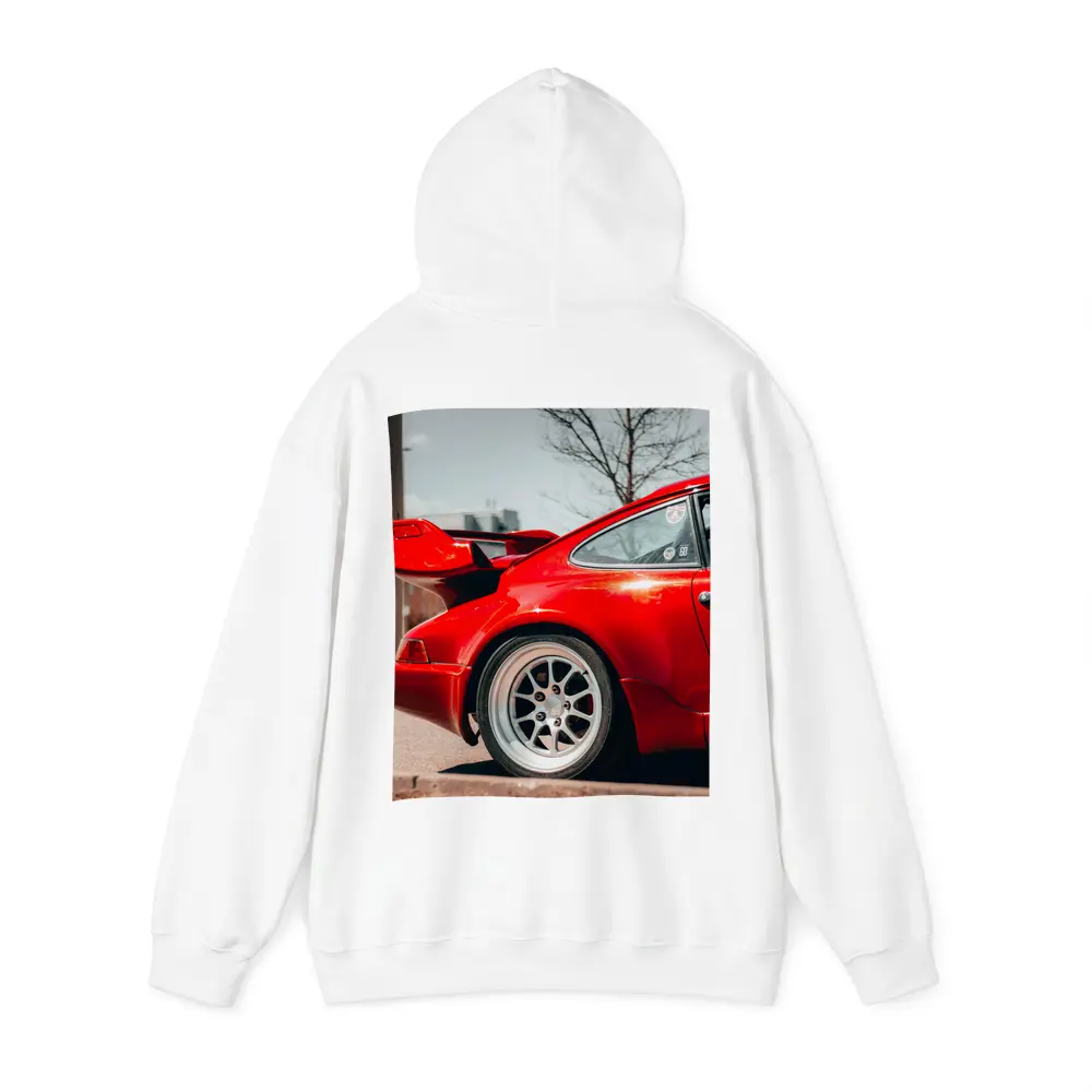 Red Porsche 911 Rear Wing Urban Street – Hoodies