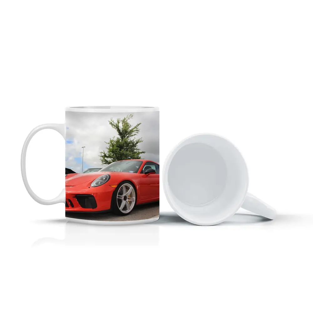Porsche 911 GT3 Red Parking Lot – Mugs