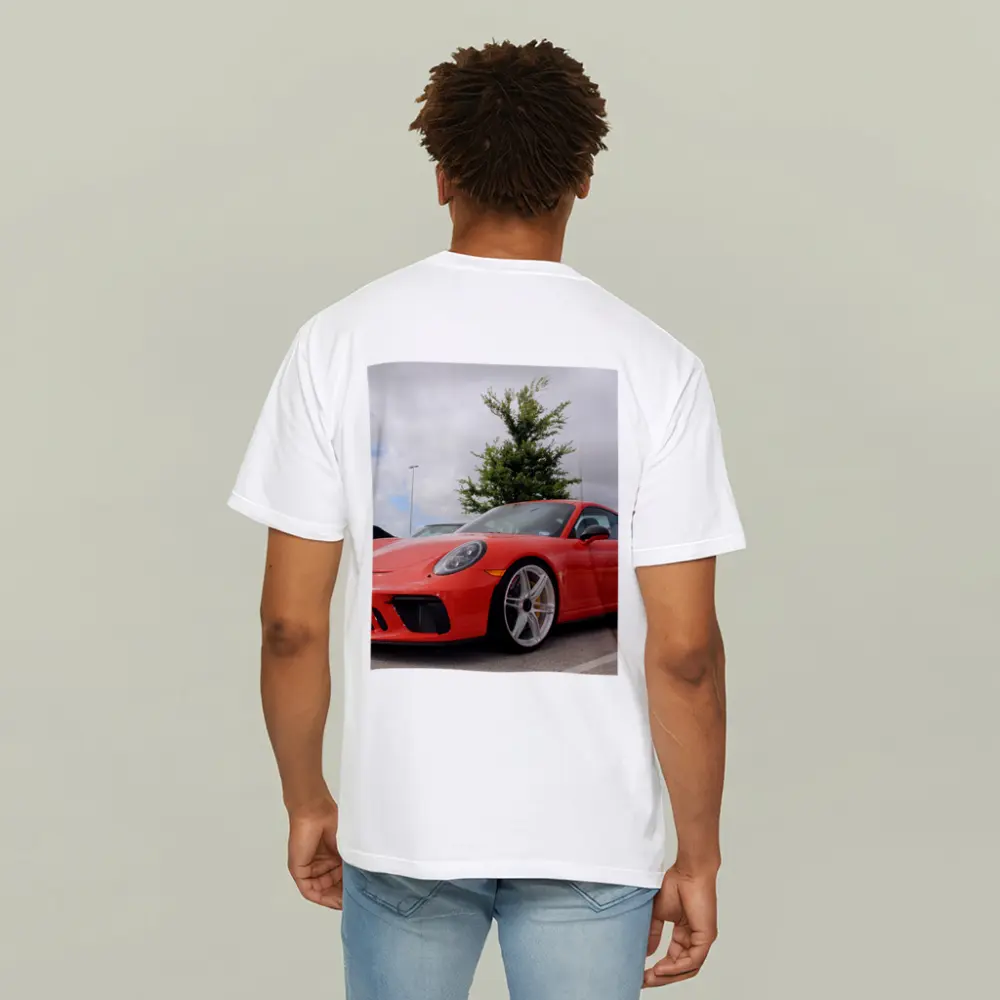 Porsche 911 GT3 Red Parking Lot – T-Shirts