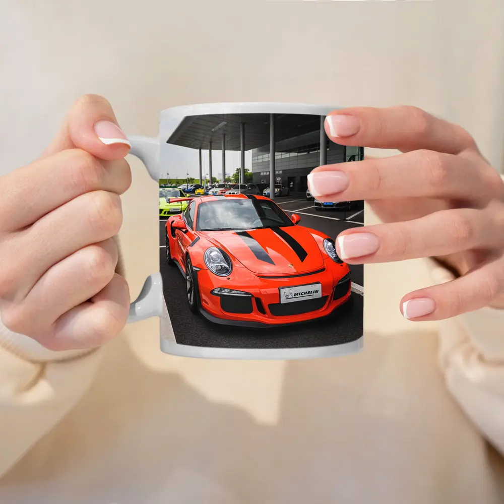 Porsche 911 GT3 RS Orange Track Day – Mugs