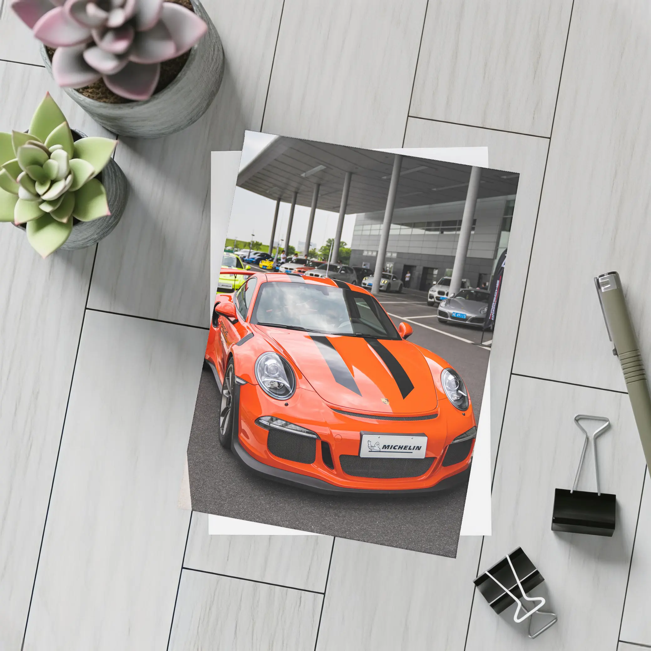 Porsche 911 GT3 RS Orange Track Day – Postcards