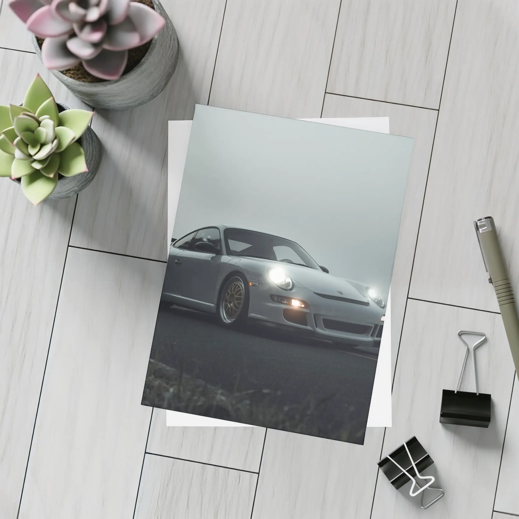 Porsche 911 GT3 Foggy Road Gray – Postcards