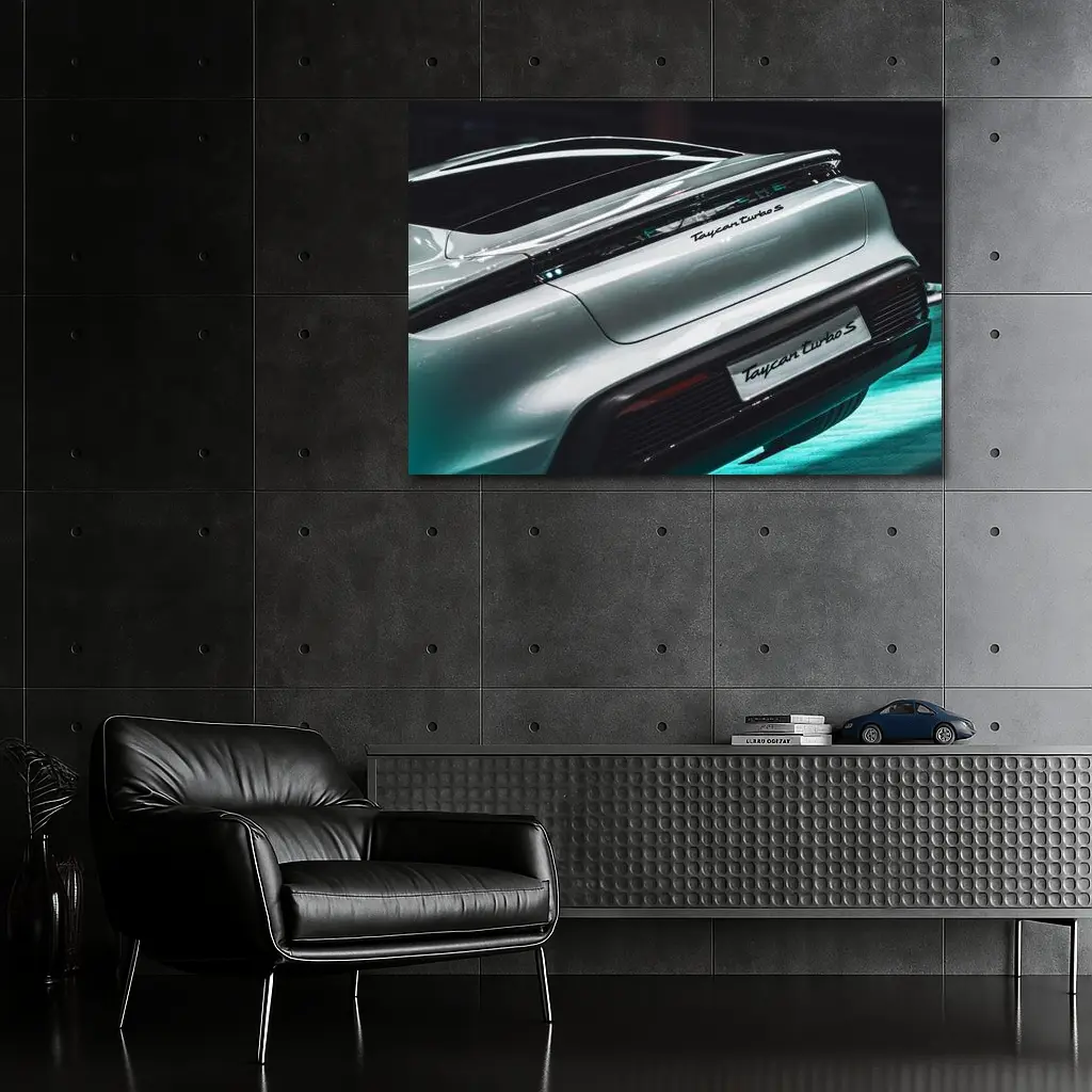 Porsche Taycan Turbo S Rear Detail – Wall Art