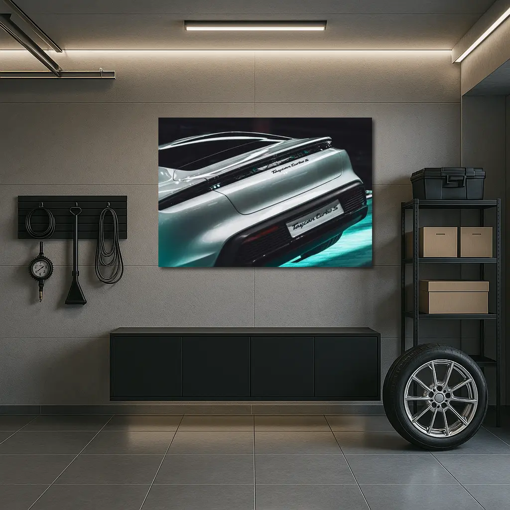 Porsche Taycan Turbo S Rear Detail – Wall Art