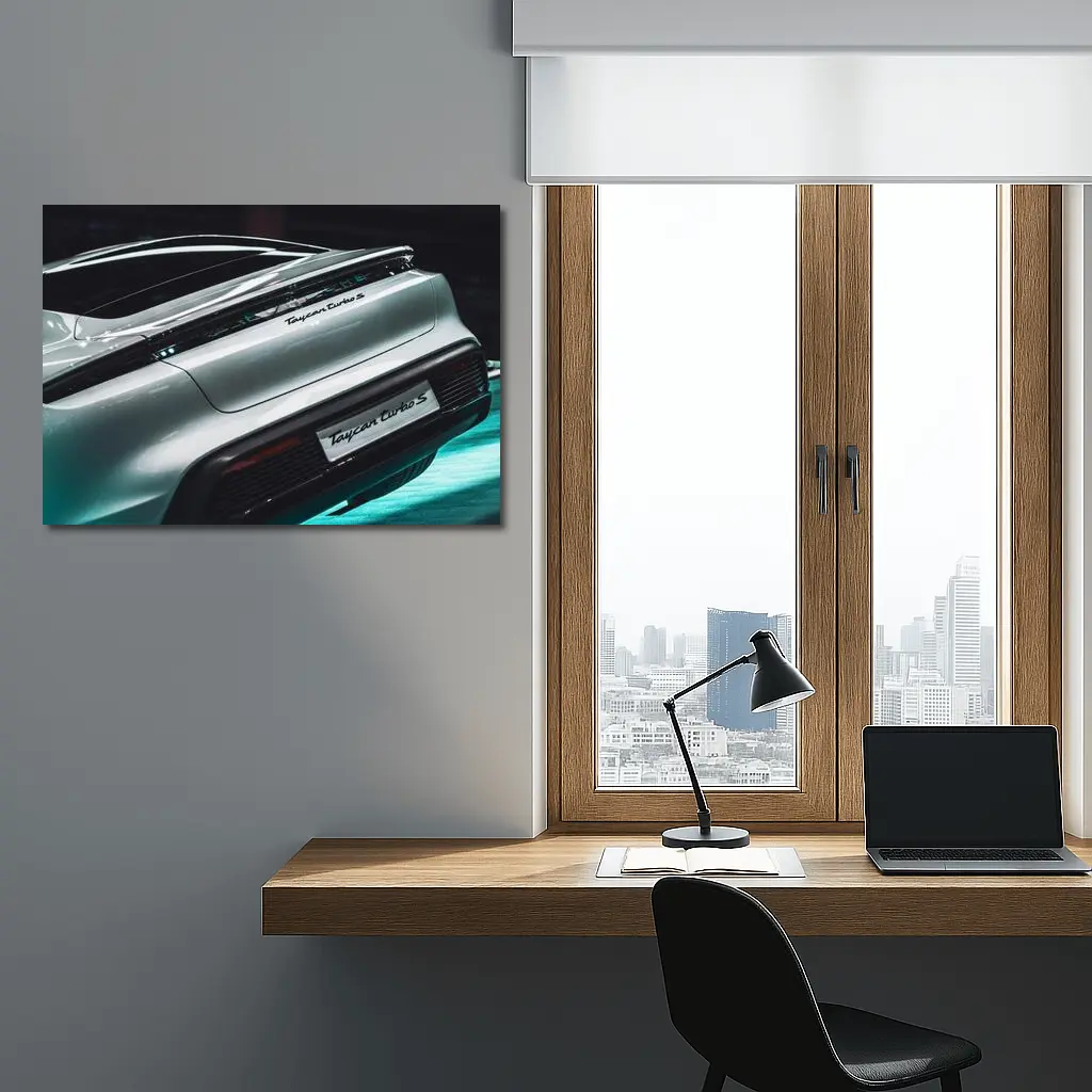 Porsche Taycan Turbo S Rear Detail – Wall Art