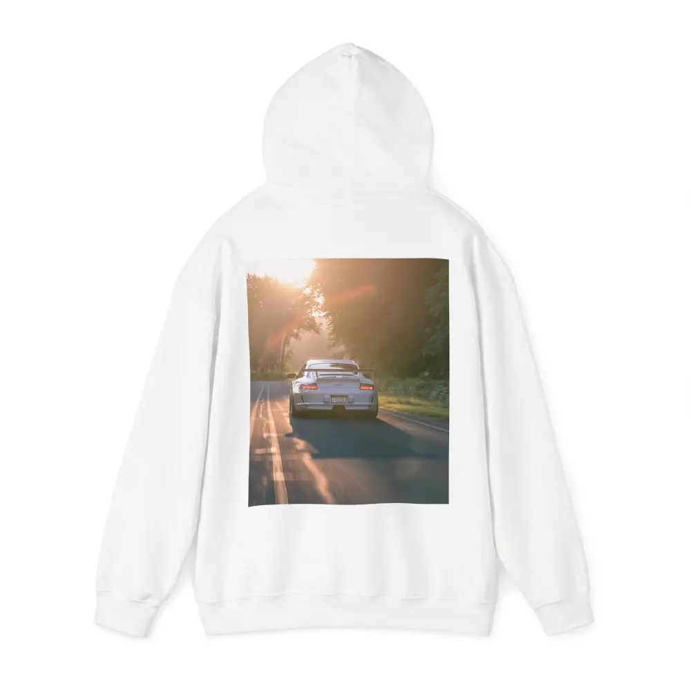 Porsche GT3 Driving Sunlit Country Road – Hoodies