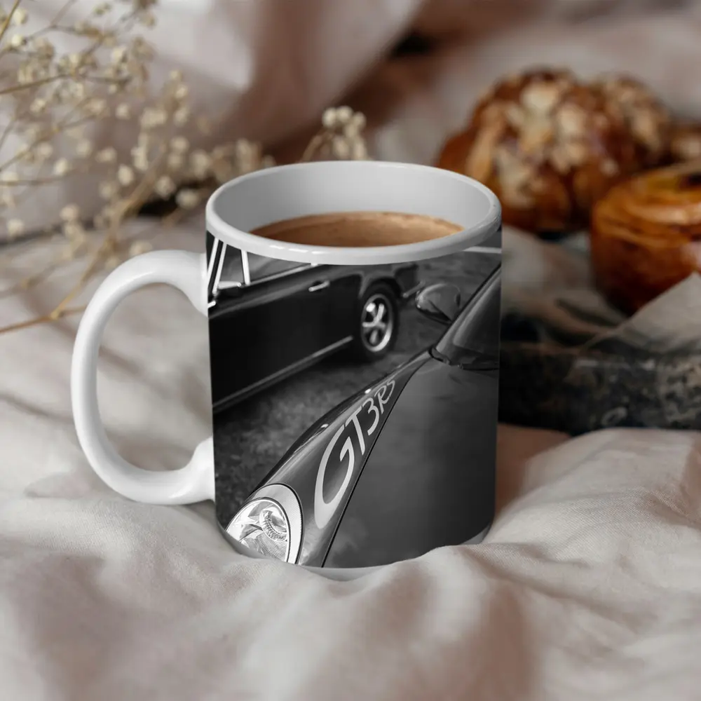 Porsche GT3 RS Classic Black and White – Mugs