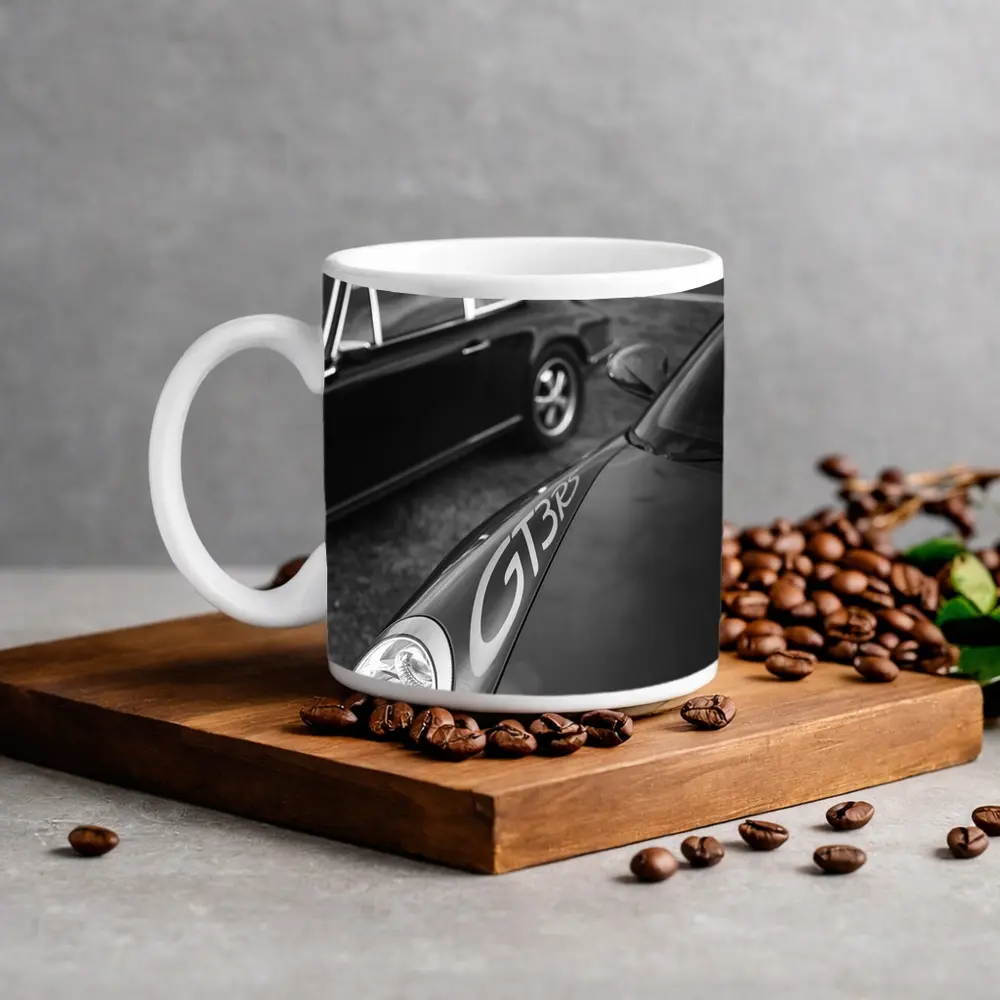 Porsche GT3 RS Classic Black and White – Mugs