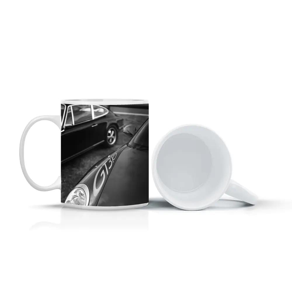 Porsche GT3 RS Classic Black and White – Mugs