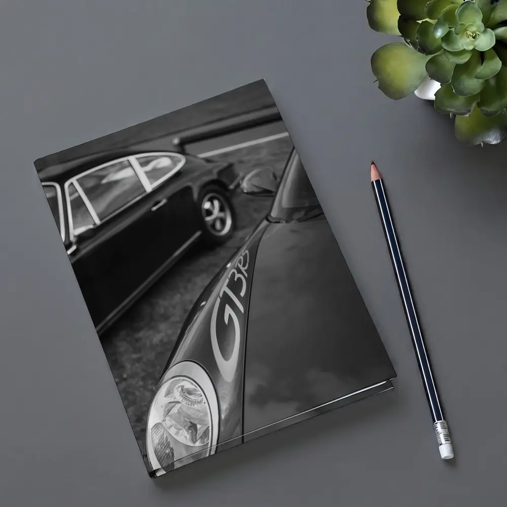 Porsche GT3 RS Classic Black and White – Notebooks