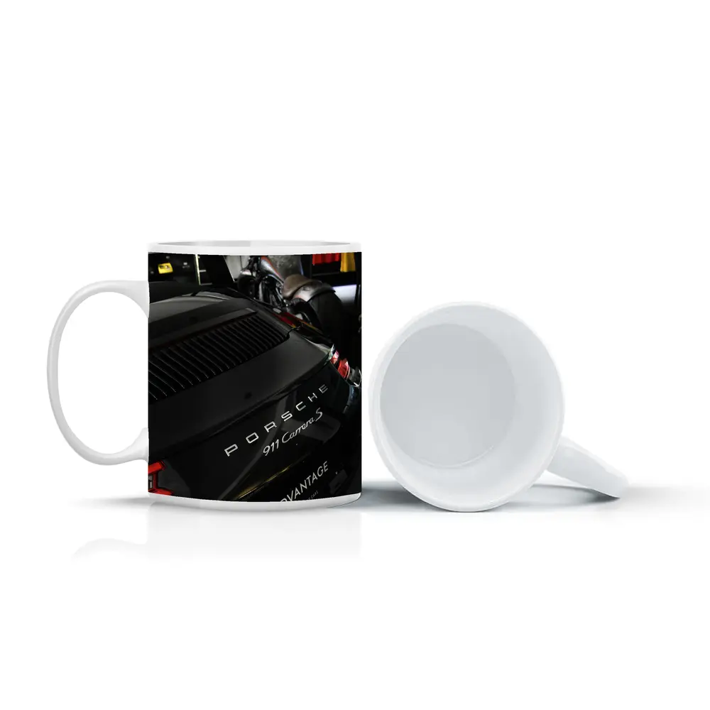 Porsche 911 Carrera S Black Rear Detail – Mugs