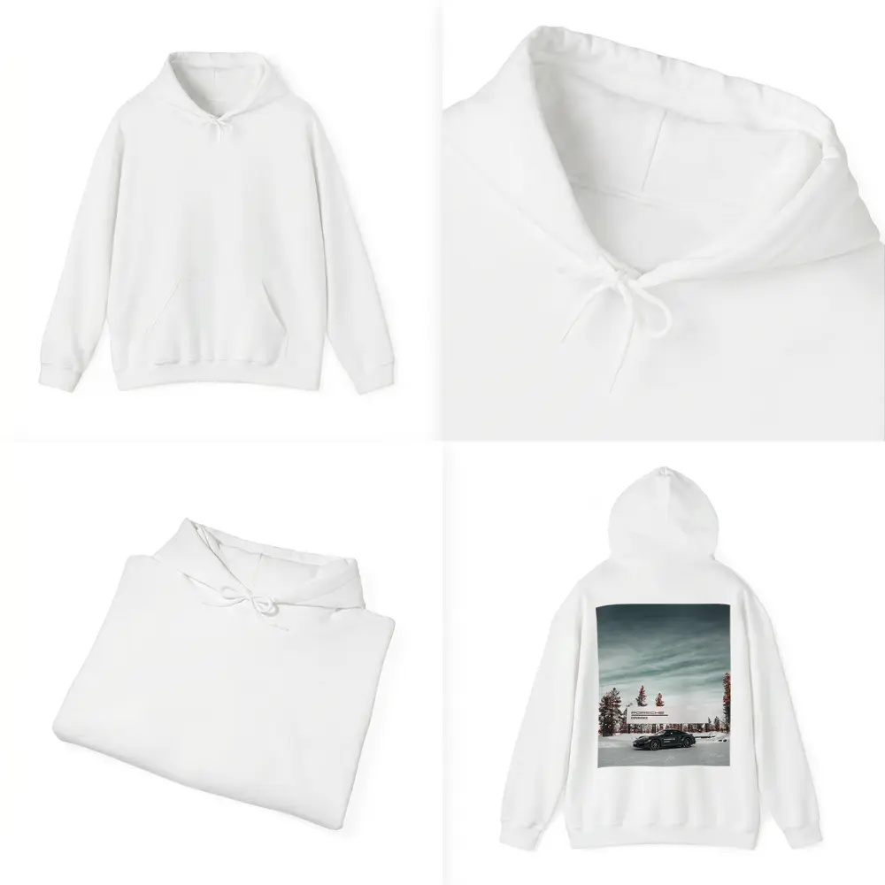 Porsche 911 Turbo Snow Winter Scene – Hoodies