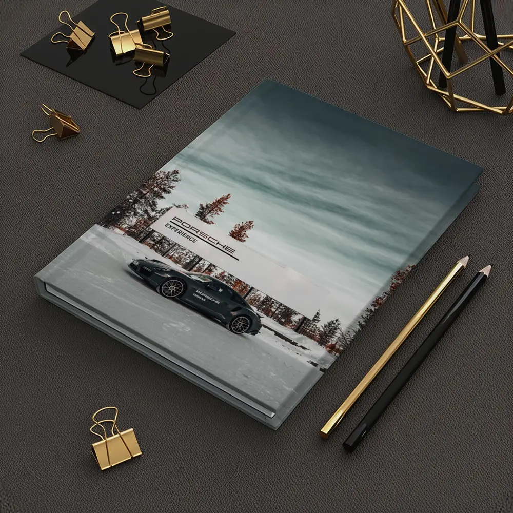 Porsche 911 Turbo Snow Winter Scene – Notebooks