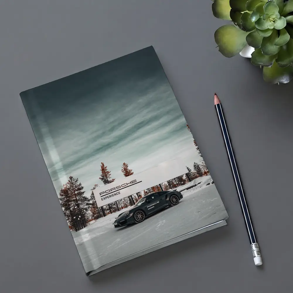 Porsche 911 Turbo Snow Winter Scene – Notebooks
