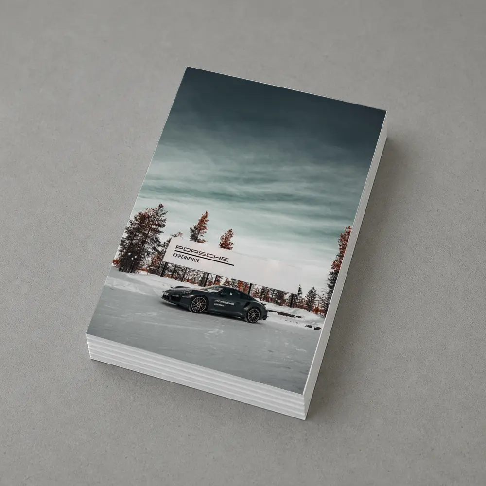 Porsche 911 Turbo Snow Winter Scene – Postcards