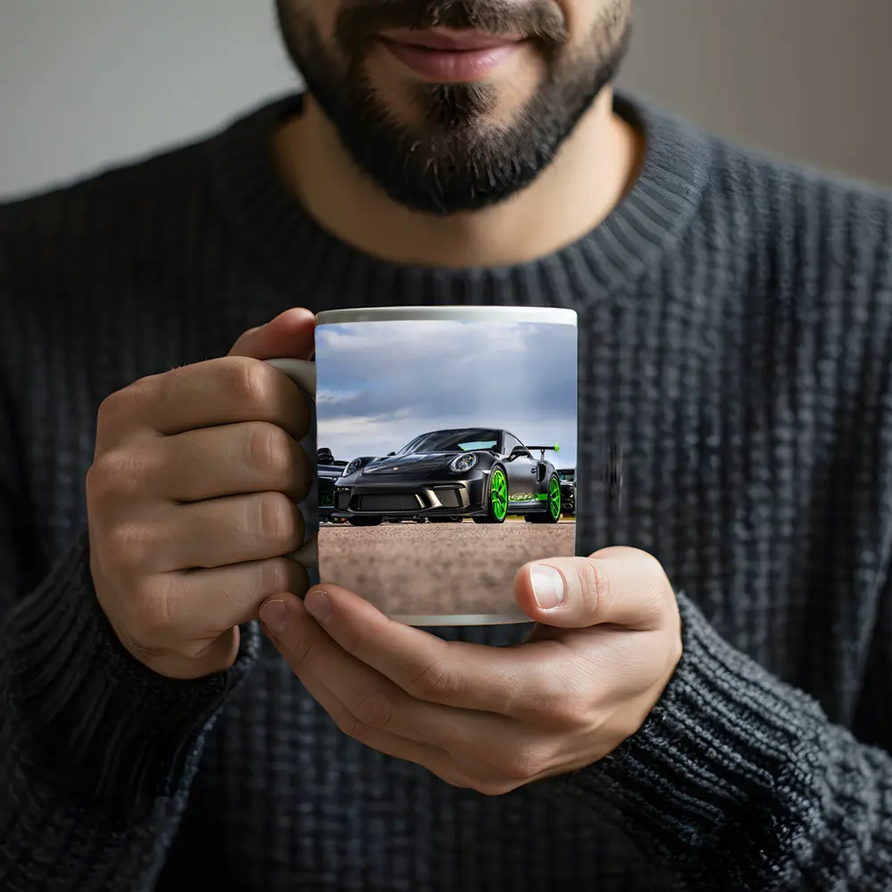 Porsche GT RS Black Green Track Day – Mugs