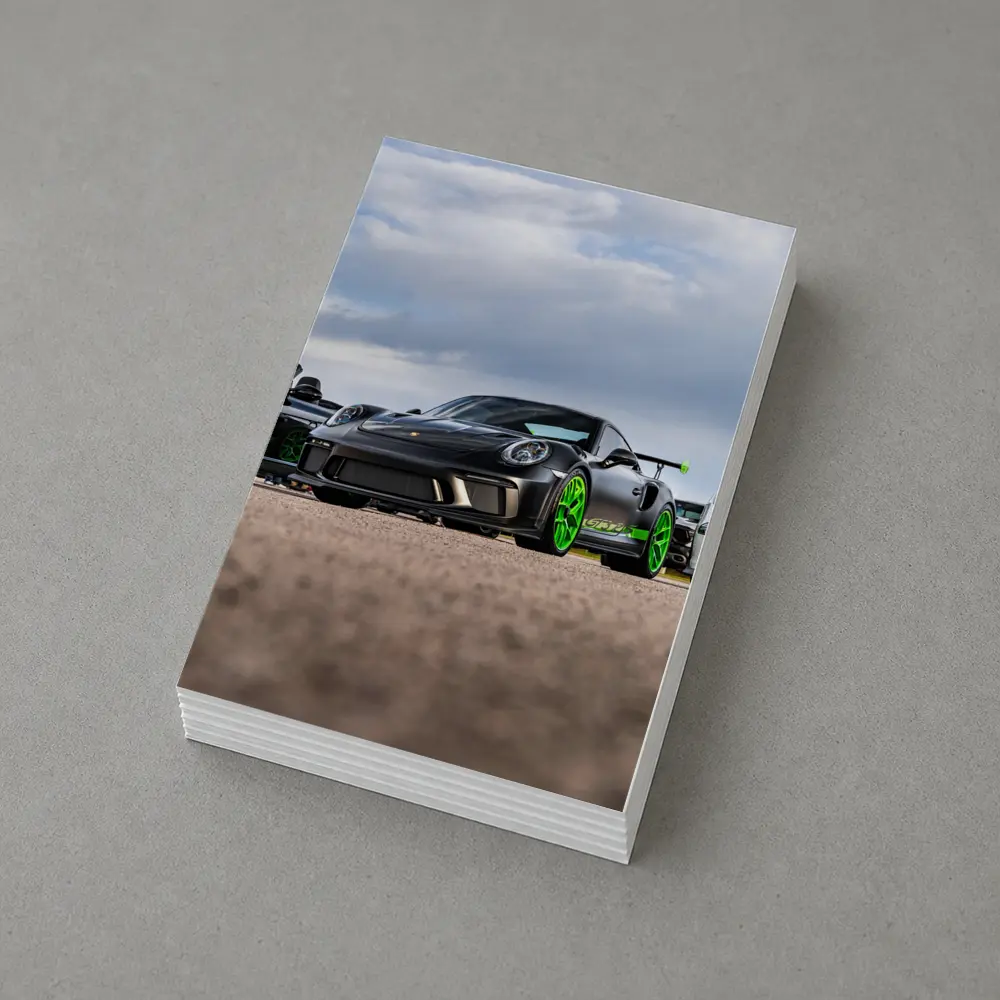 Porsche GT RS Black Green Track Day – Postcards