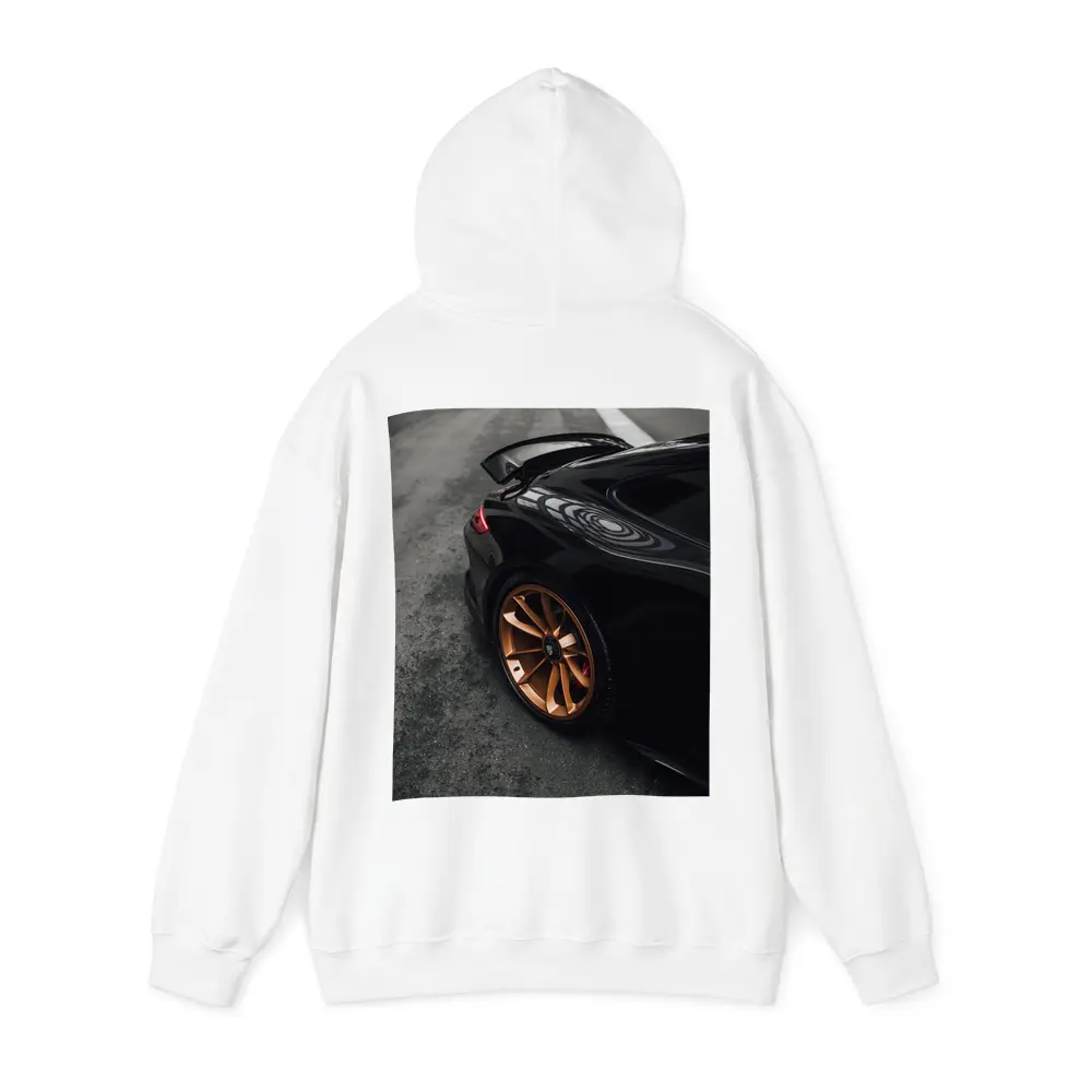 Black Porsche GT Bronze Wheels Garage – Hoodies
