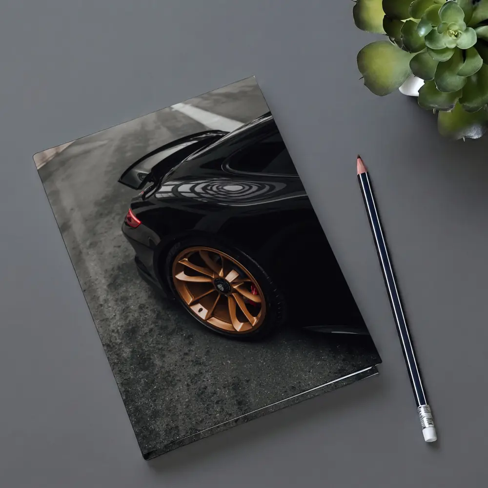 Black Porsche GT Bronze Wheels Garage – Notebooks