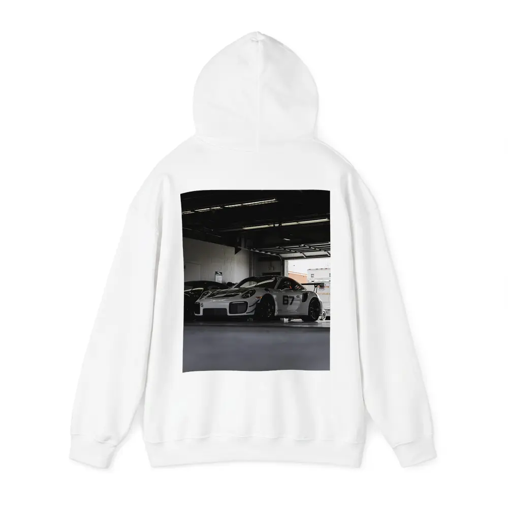 Porsche GT2 RS Race Car Pit Garage – Hoodies