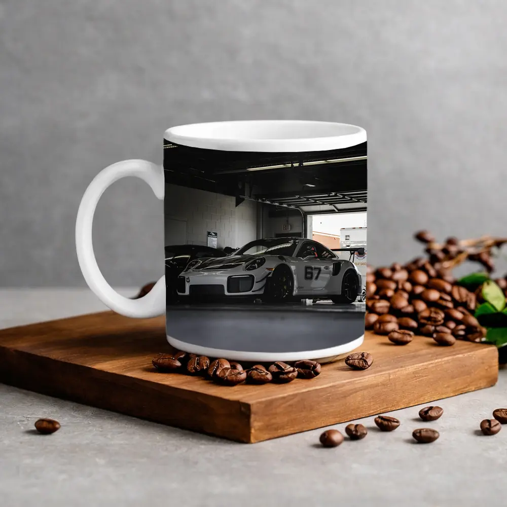 Porsche GT2 RS Race Car Pit Garage – Mugs