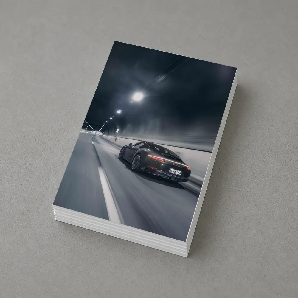Porsche 911 Dark Tunnel Speed Shot – Postcards
