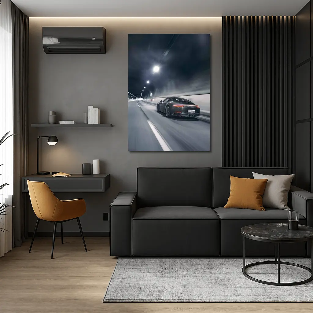 Porsche 911 Dark Tunnel Speed Shot – Wall Art