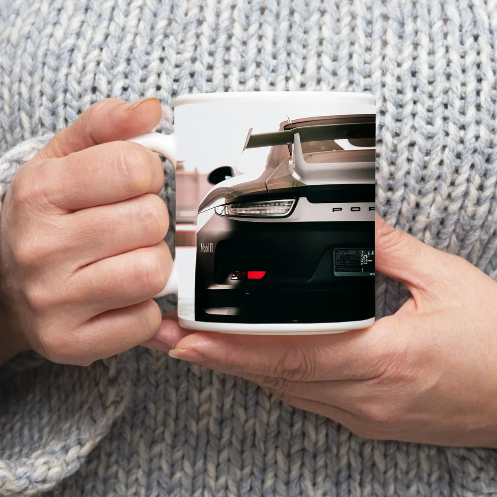 Porsche 911 Rear View Dark Garage – Mugs