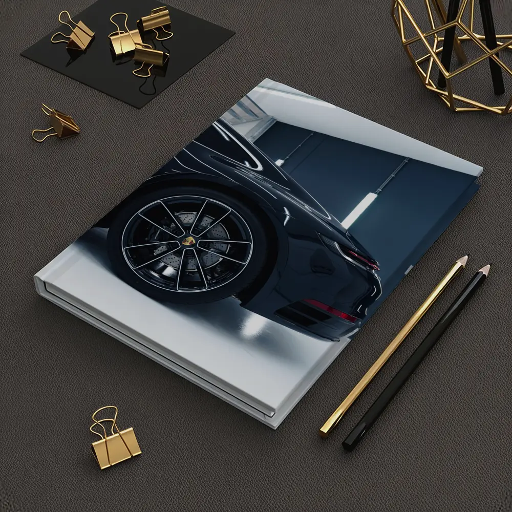 Black Porsche Panamera In Dark Garage – Notebooks