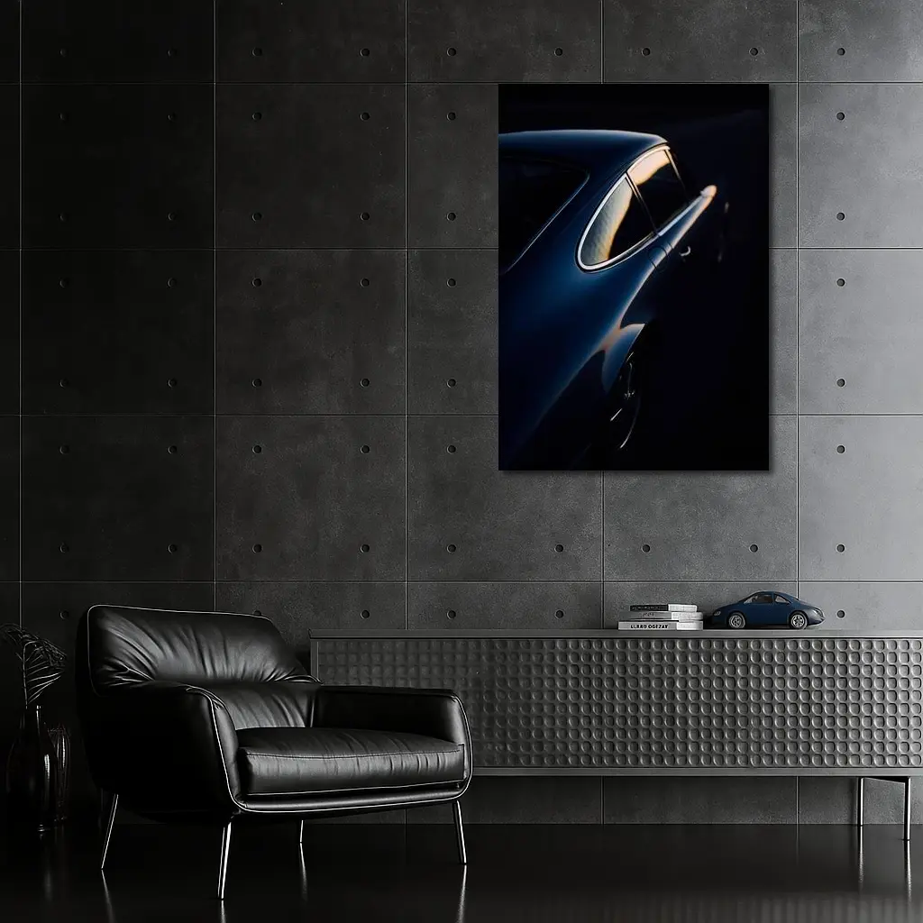 Porsche 911 Dark Moody Golden Hour – Wall Art