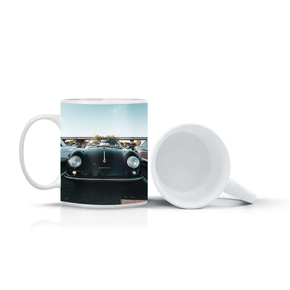 Porsche 356 Speedster Dark Green Parking Lot – Mugs
