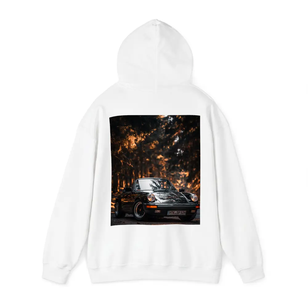 Black Porsche 911 Dark Forest Road – Hoodies