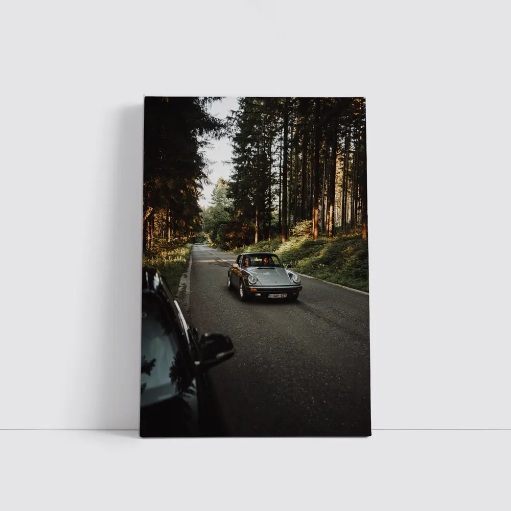 Porsche 911 Classic Forest Road Drive – Wall Art