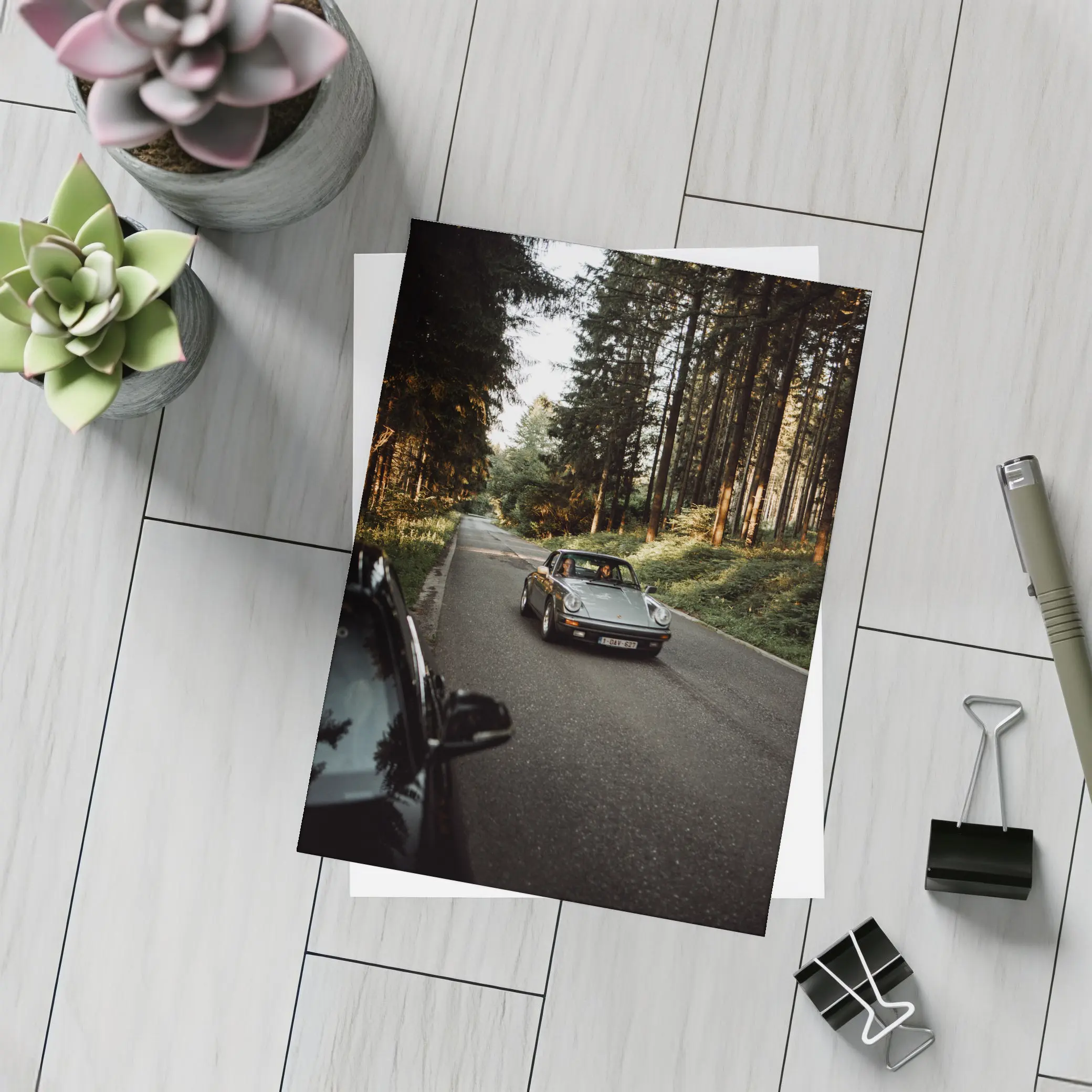 Porsche 911 Classic Forest Road Drive – Postcards