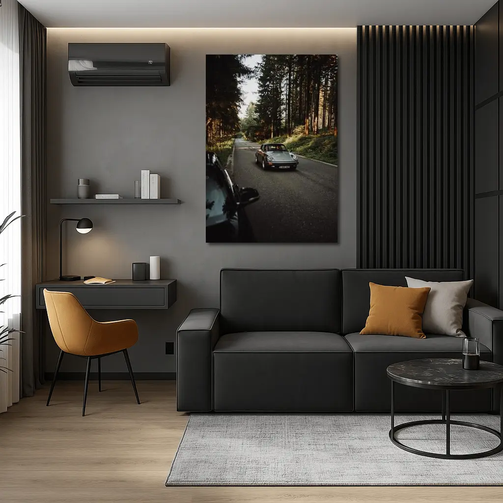 Porsche 911 Classic Forest Road Drive – Wall Art