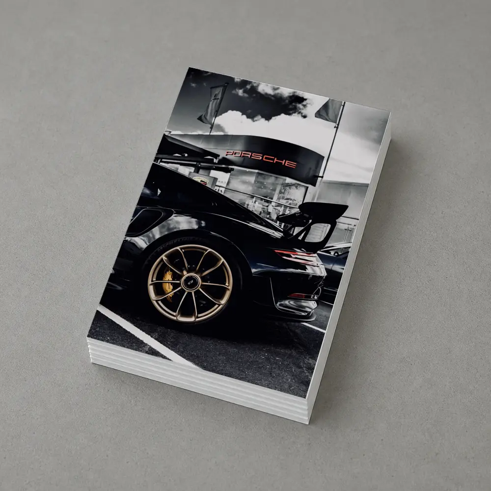 Porsche GT2 RS Black Gold Wheels Dealership – Postcards