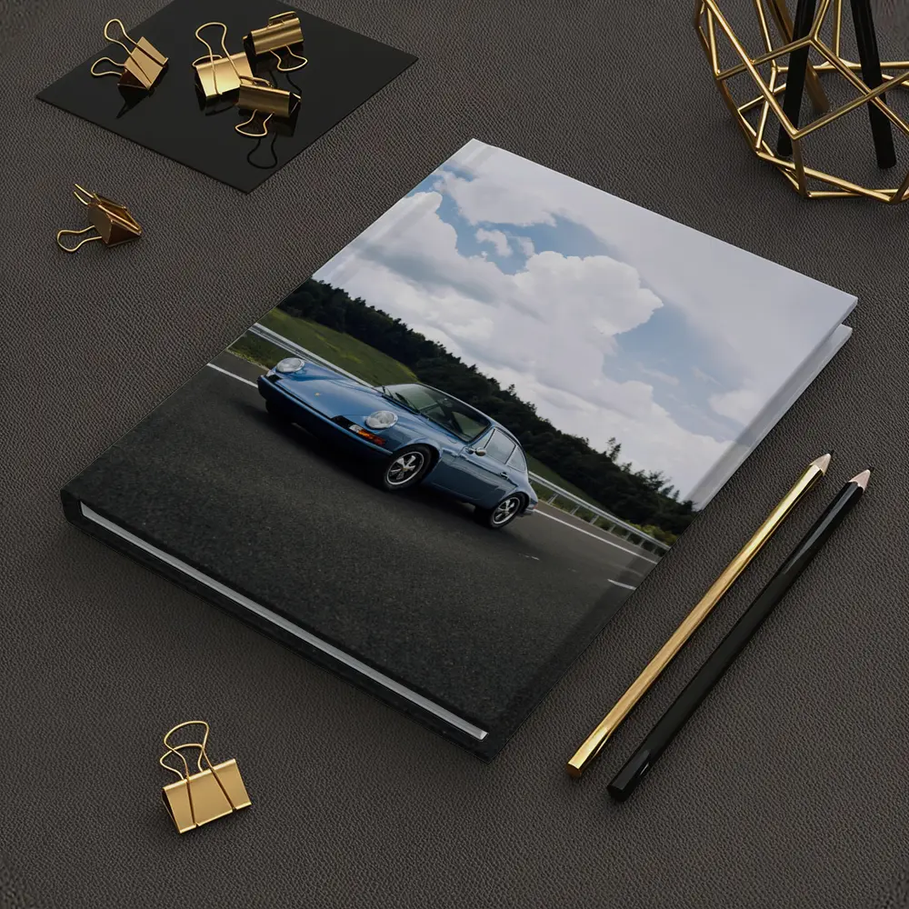 Porsche 911 Classic Blue Highway Drive – Notebooks