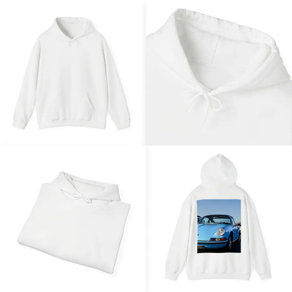 Classic Porsche 911 Blue Sunny Day – Hoodies