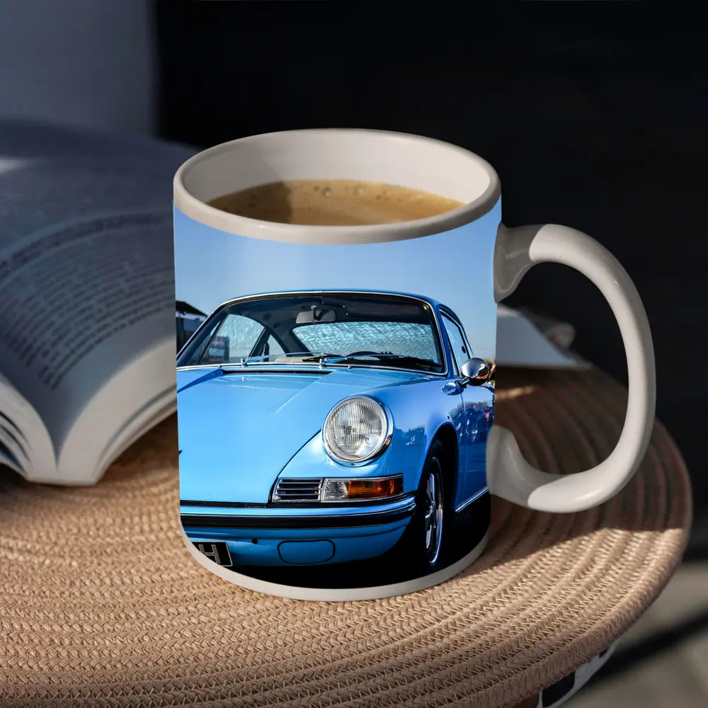 Classic Porsche 911 Blue Sunny Day – Mugs