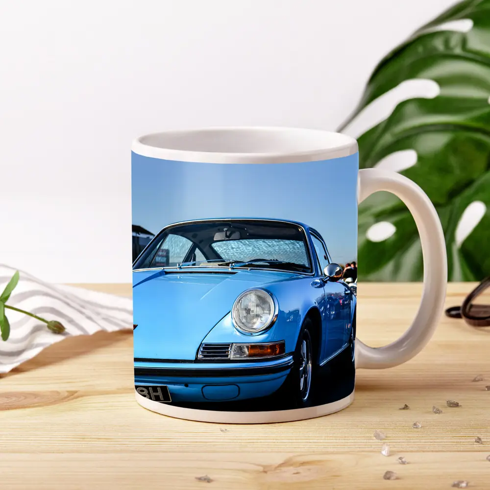Classic Porsche 911 Blue Sunny Day – Mugs