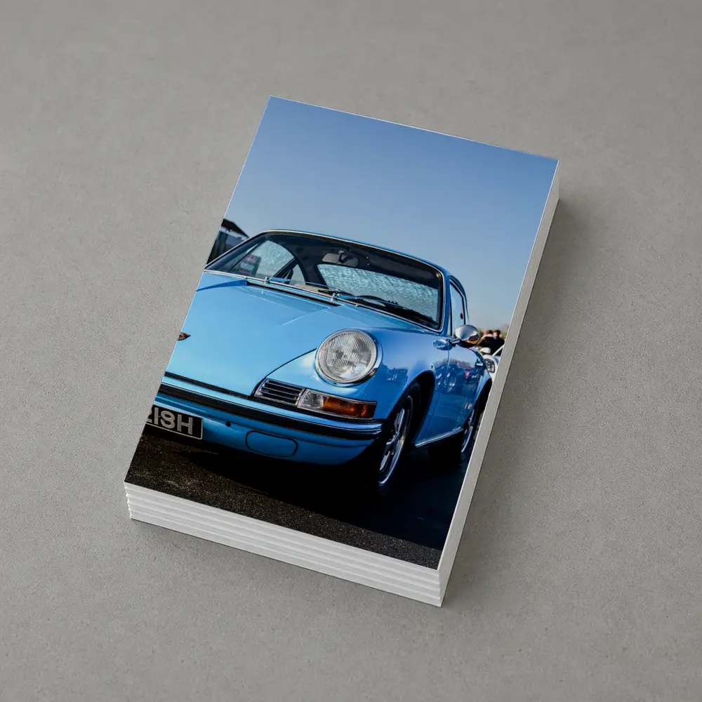 Classic Porsche 911 Blue Sunny Day – Postcards