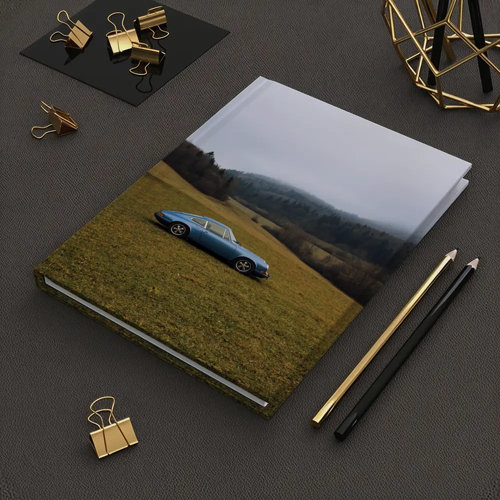 Porsche 911 Blue Classic Misty Countryside – Notebooks