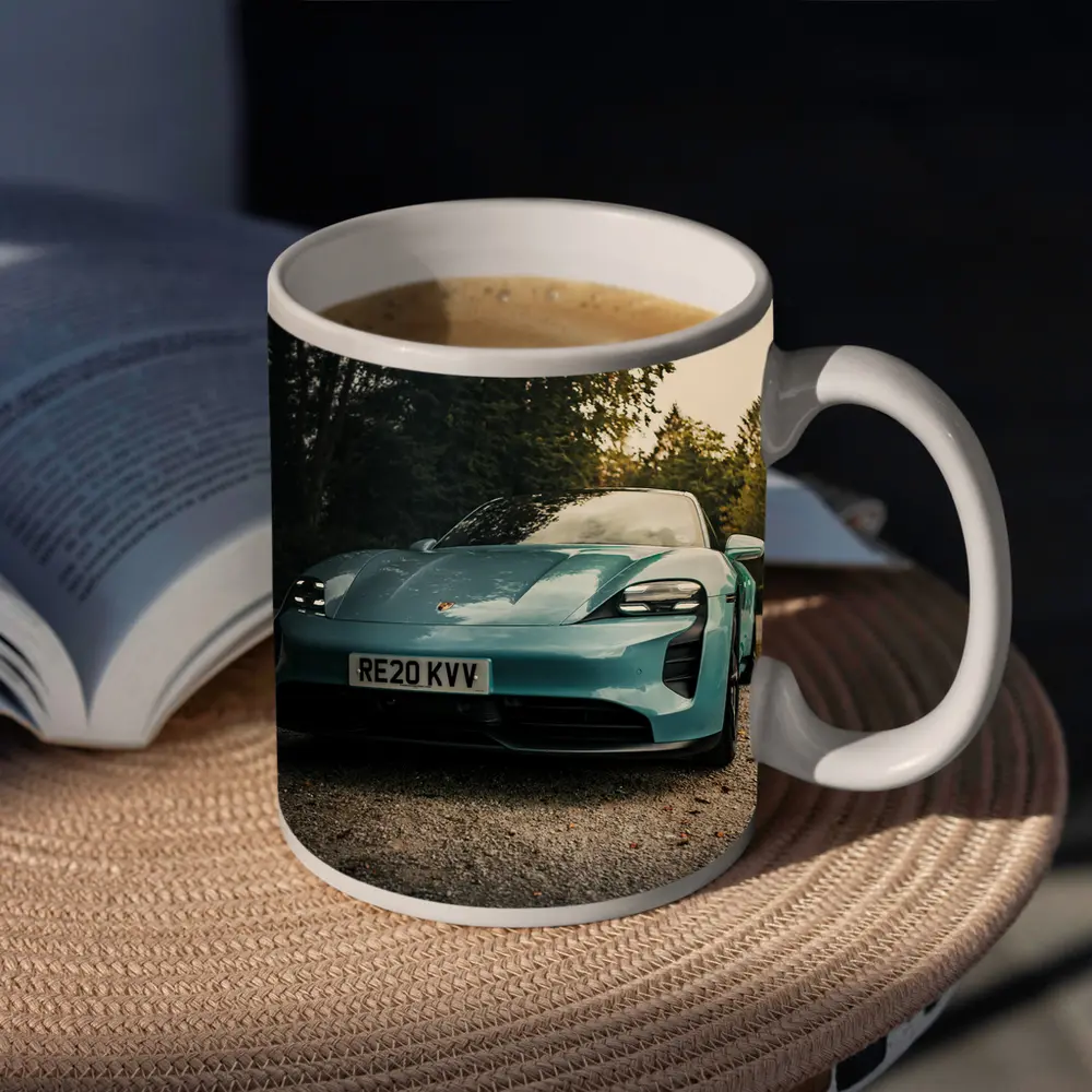 Porsche Taycan Teal Green Gravel Driveway – Mugs