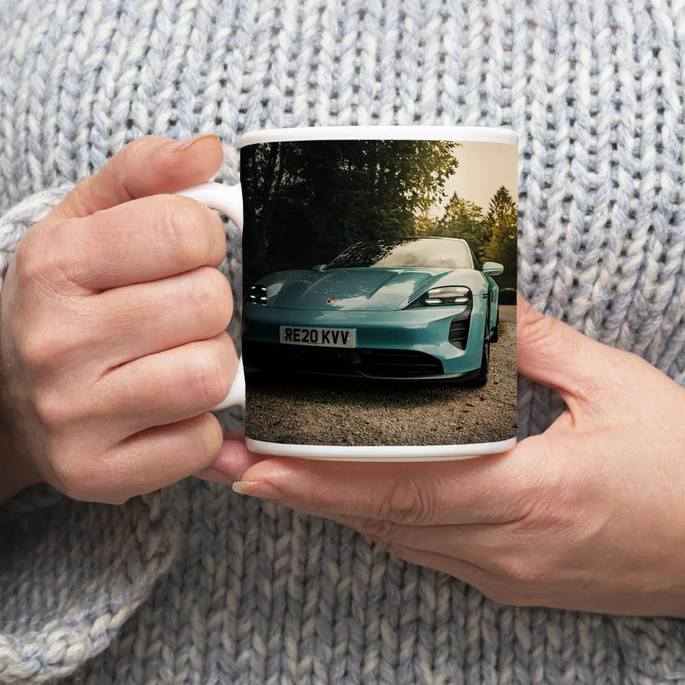 Porsche Taycan Teal Green Gravel Driveway – Mugs