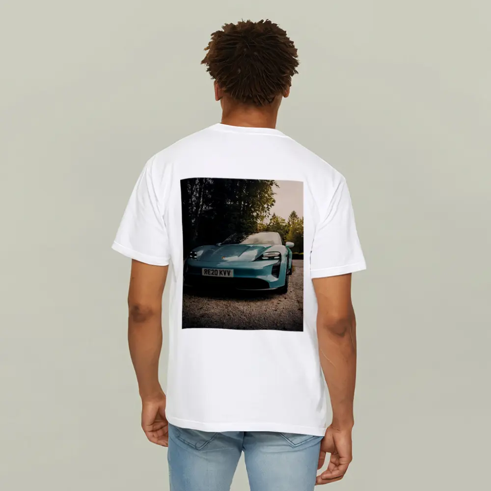 Porsche Taycan Teal Green Gravel Driveway – T-Shirts