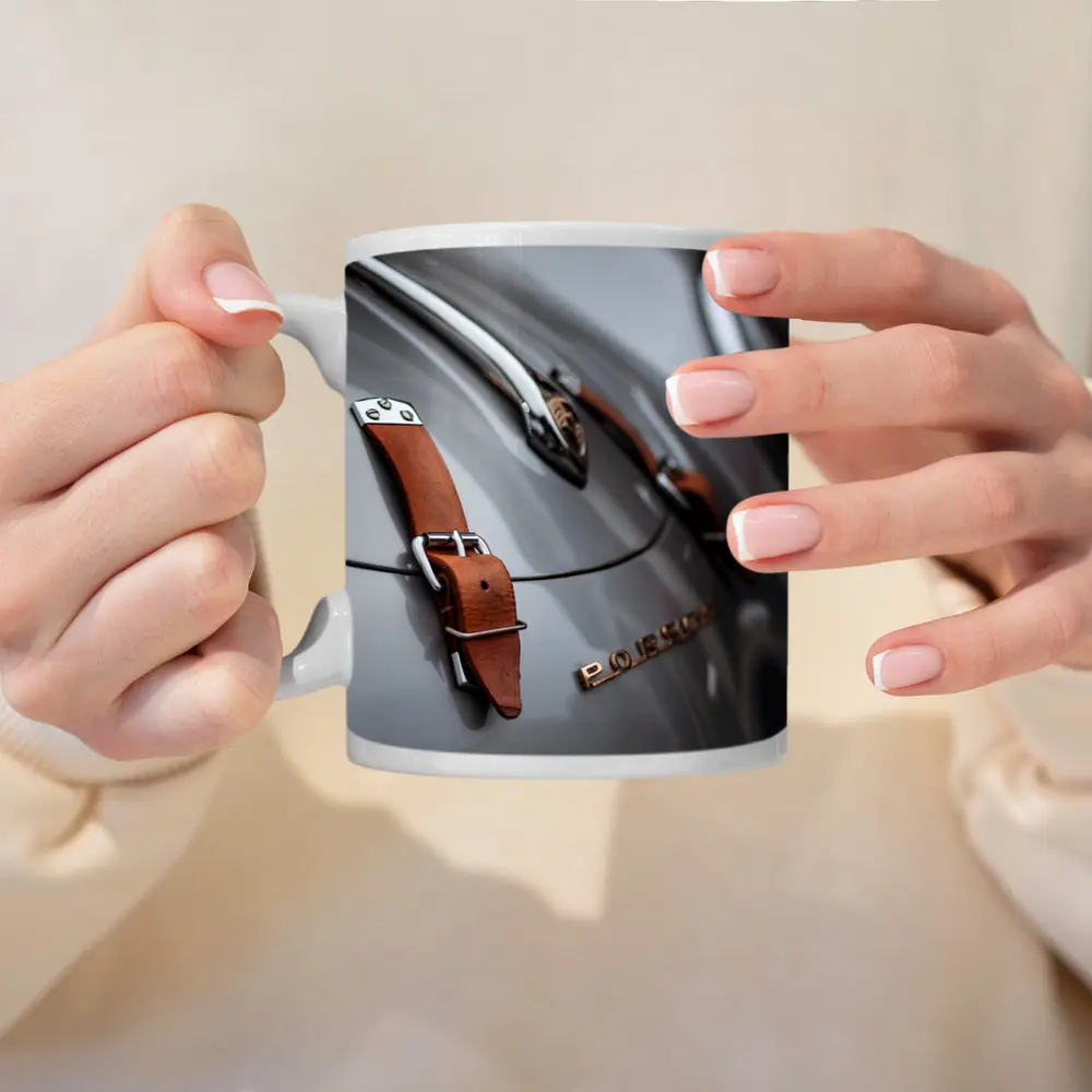 Classic Porsche Hood Strap Detail Gray – Mugs