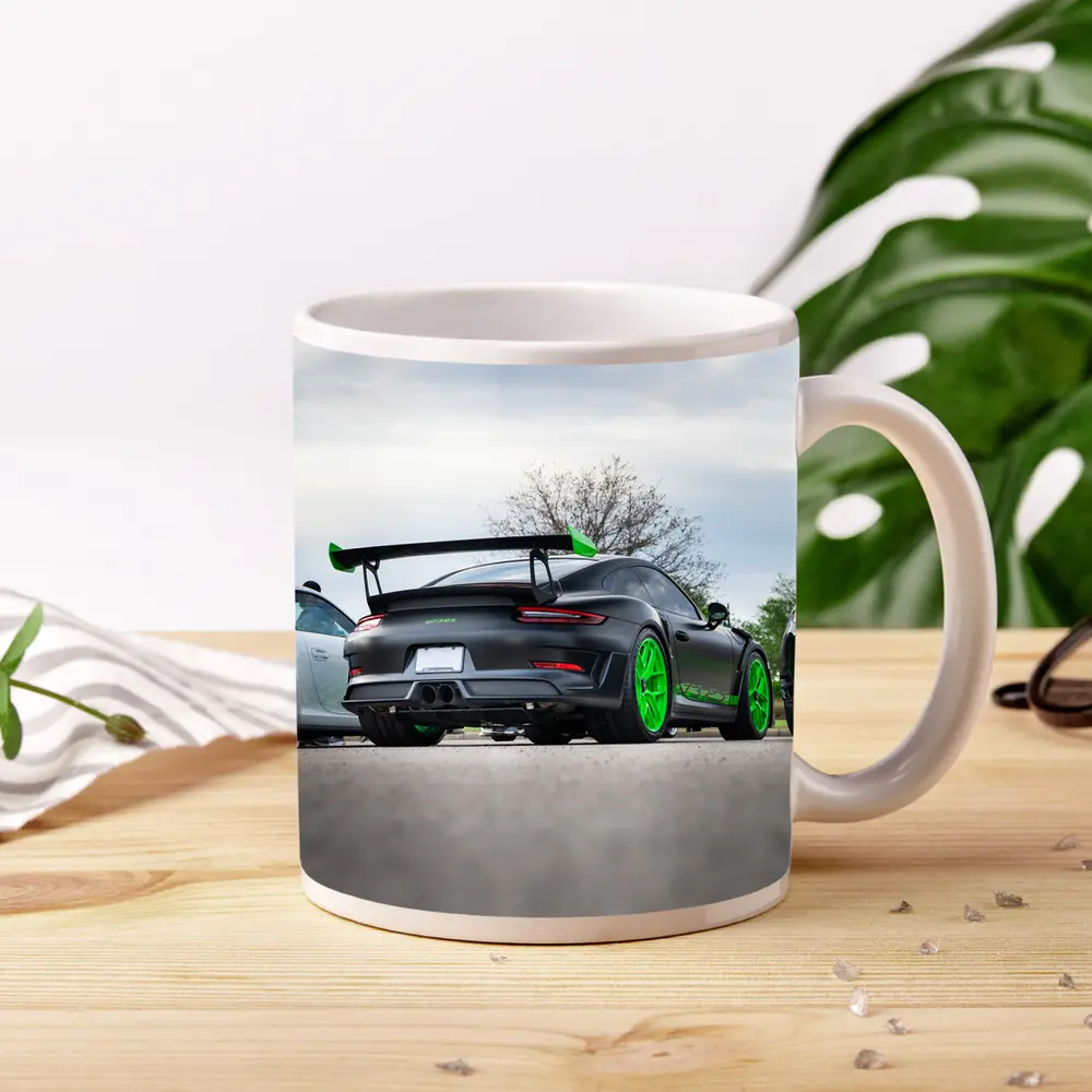 Porsche 911 GT3 RS Matte Black Green – Mugs