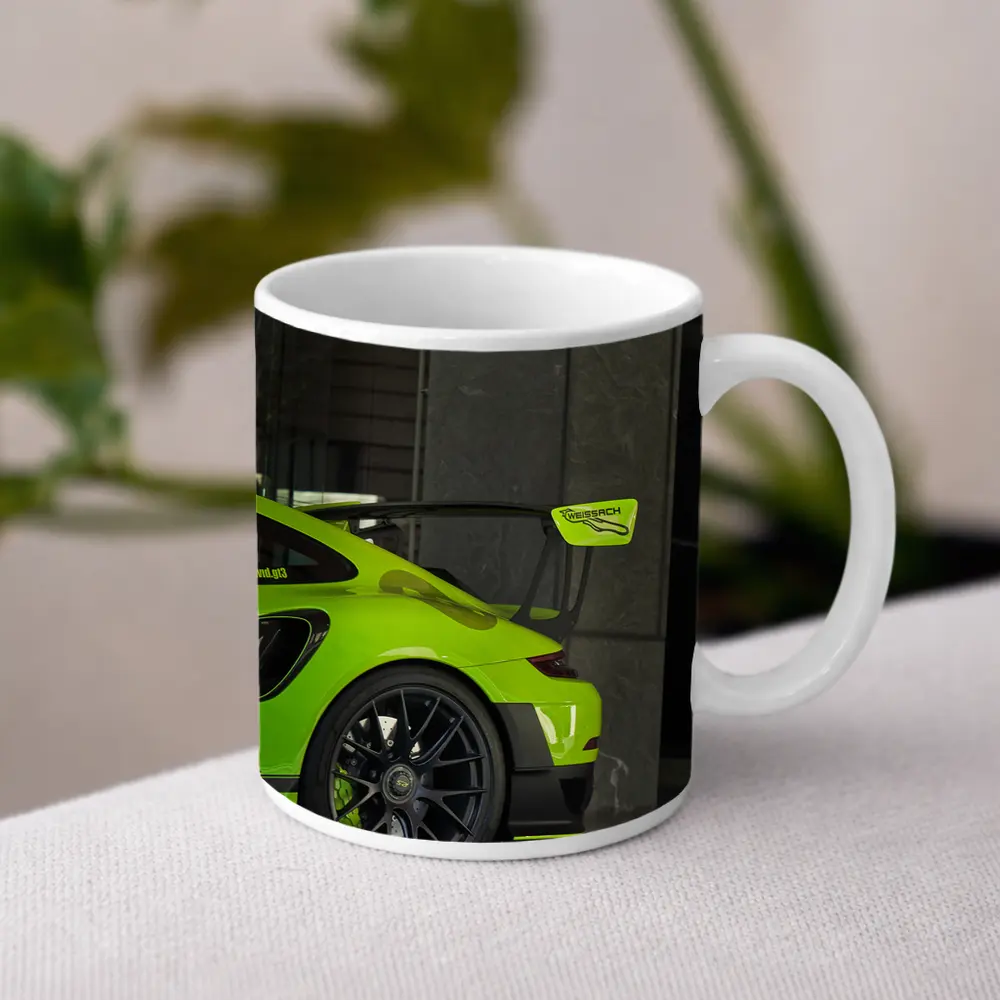 Porsche GT RS Weissach Package Acid Green – Mugs